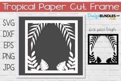 Tropical Frame Paper Cut