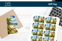 Beach Party Thank You Tags Print and Cut Product Image 1