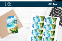 Tropical Teacher Gift Tags Printable Product Image 1