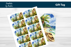 Beach Party Thank You Tags Print and Cut Product Image 2