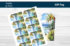 Tropical Birthday Favor Tags Printable Product Image 2