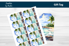 Beach Party Gift Tags Printable Product Image 2