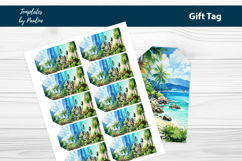 Tropical Baby Shower Favor Tags Printable Product Image 2