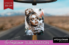 Floral Girl Air Freshener PNG - Tropical Flowers PNG Product Image 1