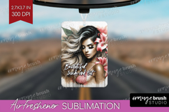 Floral Girl Air Freshener PNG - Tropical Flowers PNG Product Image 1