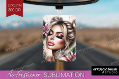 Floral Girl Air Freshener PNG - Tropical Flowers PNG Product Image 1