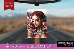 Floral Girl Air Freshener PNG - Tropical Flowers PNG Product Image 1