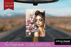 Floral Girl Air Freshener PNG - Tropical Flowers PNG Product Image 1