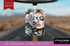 Floral Girl Air Freshener PNG - Tropical Flowers PNG Product Image 1