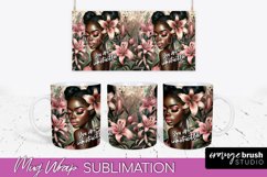 Affirmation Mug Wrap - Inspirational Quote Mug Sublimation Product Image 1