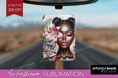 Floral Girl Air Freshener PNG - Tropical Flowers PNG Product Image 1