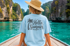 Tropical Hello Summer SVG Product Image 1