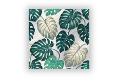 tropical seamless pattern, holographic monstera leaves, luxury digital paper, iridescent foliage design, seamless resort decor, tropical glam wallpaper, metallic leaf pattern, high-end jungle design, premium tropical art, shiny seamless repeat, digital do