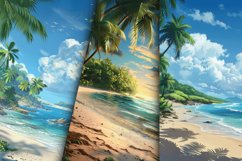 Tropical Island Digital Paper Bundle Product Image 6