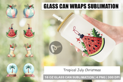 Glass Can Tropical July Christmas Product Image 1