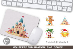Mouse Pad Tropical July Christmas Product Image 1