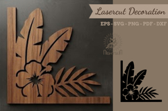 Tropical Lasercut Corner SVG Product Image 1