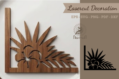 Tropical Lasercut Corner SVG Product Image 1