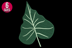 Tropical Leaf Machine Embroidery Design - 6 Sizes Product Image 2