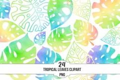 tropical leaves clipart