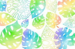 tropical leaves clipart