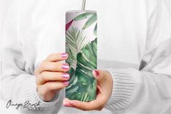Tropical Leaves Sublimation Summer Tumbler Wrap