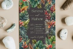 Tropical Leaves Watercolor Clipart Product Image 6