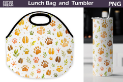 Safari Animal Tracks Lunch bag | Summer Tumbler Wrap Product Image 1