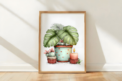 Tropical Lush Spring Green Birthday Clipart Product Image 2