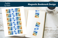 Seashore Magnetic Bookmark, Summer Printable Bookmark Product Image 1