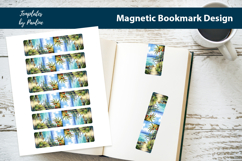 Seashore Magnetic Bookmark, Summer Printable Bookmark Product Image 1