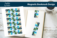 Tropical Sea Magnetic Bookmark, Summer Printable Bookmark Product Image 1