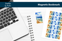 Seashore Magnetic Bookmark, Summer Printable Bookmark Product Image 2
