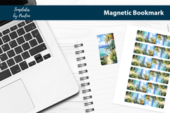 Seashore Magnetic Bookmark, Summer Printable Bookmark Product Image 2