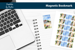 Holiday Magnetic Bookmark, Vacation Printable Bookmark Product Image 2