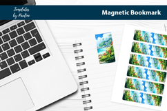 Tropical Sea Magnetic Bookmark, Summer Printable Bookmark Product Image 2