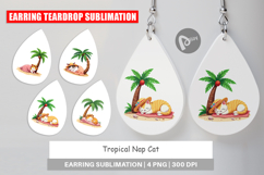 Earring Tropical Nap Cat Product Image 1