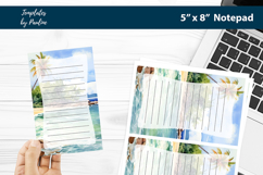 Traveler printable notepad template, Digital memo pad Product Image 1