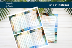 Traveler printable notepad template, Digital memo pad Product Image 2