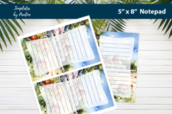 Summer camp printable notepad template, Digital memo pad Product Image 2