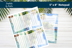 Traveler printable notepad template, Digital memo pad Product Image 2