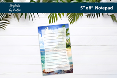 Travel printable notepad template, Digital memo pad Product Image 3