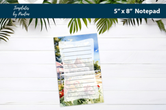Summer camp printable notepad template, Digital memo pad Product Image 3