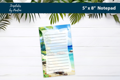 Traveler printable notepad template, Digital memo pad Product Image 3