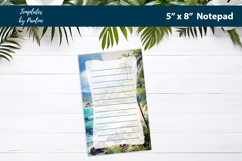 Travel printable notepad template, Digital memo pad Product Image 3