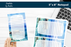Tropical Ocean Memo Pad Printable for Scrapbooking Product Image 1