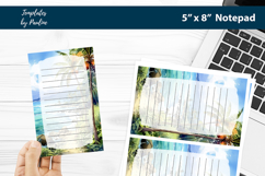 Coastal Tropical Notepad Printable Product Image 1