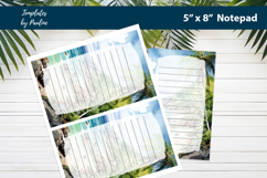 Tropical Wedding Notepad Printable, Beach Wedding Memo Pad Product Image 2
