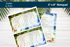 Tropical Classroom Notepad Printable, Beach Reward Memo Pad Product Image 2