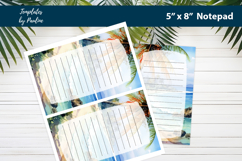 Tropical Bullet Journal Notepad Printable Product Image 2